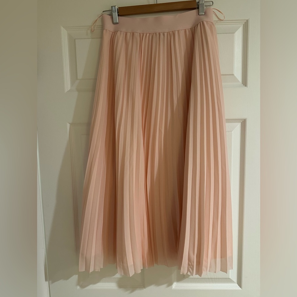 Quince Pleated Pink Skirt